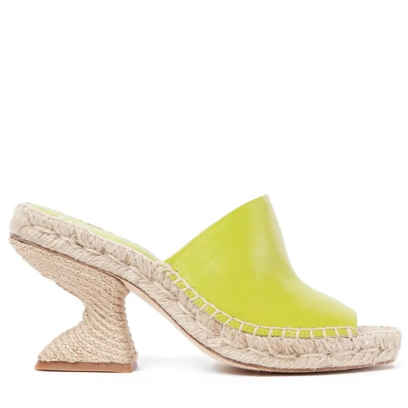 Paloma Barcelo Shoes - PALOMA BARCELO Leonor Slide Sandal in Mint‎ Size 39